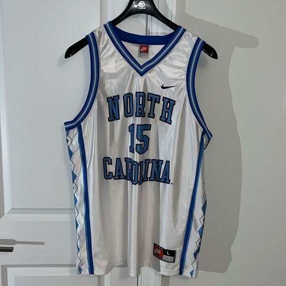 Vintage Nike UNC North Carolina TarHeels Vince Carter USA Made Basketball jersey - Picture 1 of 8